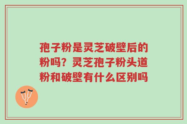 孢子粉是灵芝破壁后的粉吗?灵芝孢子粉头道粉和破壁有什么区别吗-第1张图片-超越 孢子粉是灵芝破壁后的粉吗?灵芝孢子粉头道粉和破壁有什么区别吗-第1张图片-超越