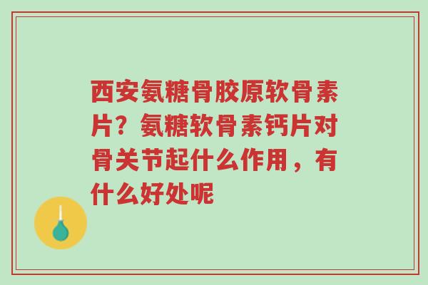 西安氨糖骨胶原软骨素片?氨糖软骨素钙片对骨关节起什么作用,有什么好处呢-第1张图片-超越 西安氨糖骨胶原软骨素片?氨糖软骨素钙片对骨关节起什么作用,有什么好处呢-第1张图片-超越