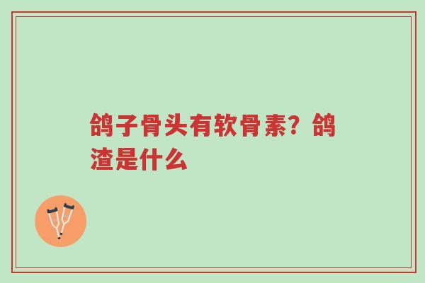 鸽子骨头有软骨素?鸽渣是什么-第1张图片-超越 鸽子骨头有软骨素?鸽渣是什么-第1张图片-超越
