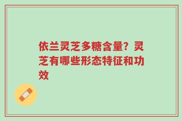 依兰灵芝多糖含量?灵芝有哪些形态特征和功效-第1张图片-超越 依兰灵芝多糖含量?灵芝有哪些形态特征和功效-第1张图片-超越