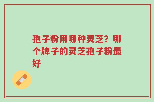孢子粉用哪种灵芝?哪个牌子的灵芝孢子粉最好-第1张图片-超越 孢子粉用哪种灵芝?哪个牌子的灵芝孢子粉最好-第1张图片-超越