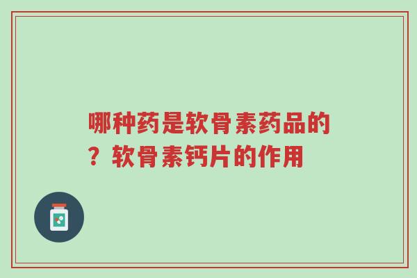 哪种药是软骨素药品的?软骨素钙片的作用-第1张图片-超越 哪种药是软骨素药品的?软骨素钙片的作用-第1张图片-超越