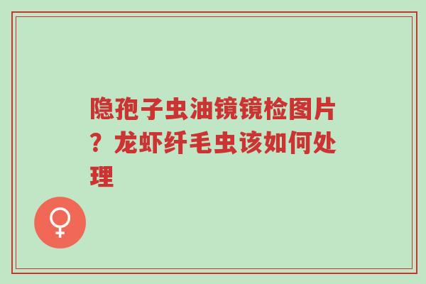 隐孢子虫油镜镜检图片?龙虾纤毛虫该如何处理-第1张图片-超越 隐孢子虫油镜镜检图片?龙虾纤毛虫该如何处理-第1张图片-超越