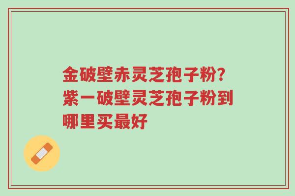 金破壁赤灵芝孢子粉?紫一破壁灵芝孢子粉到哪里买最好-第1张图片-超越 金破壁赤灵芝孢子粉?紫一破壁灵芝孢子粉到哪里买最好-第1张图片-超越