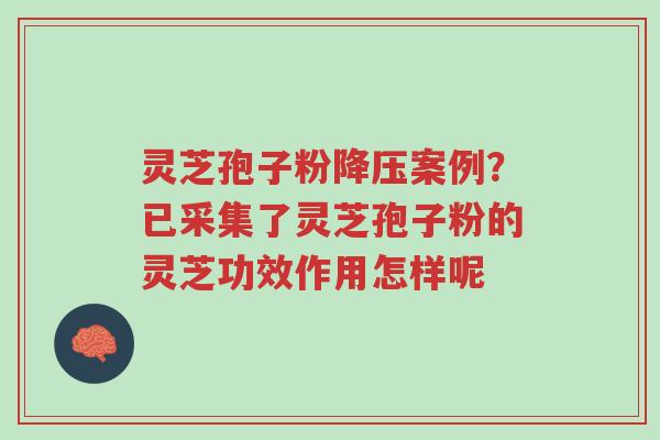 灵芝孢子粉降压案例?已采集了灵芝孢子粉的灵芝功效作用怎样呢-第1张图片-超越 灵芝孢子粉降压案例?已采集了灵芝孢子粉的灵芝功效作用怎样呢-第1张图片-超越