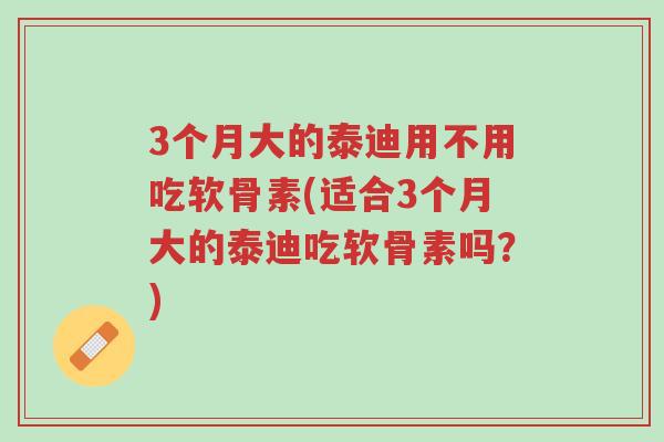 3个月大的泰迪用不用吃软骨素(适合3个月大的泰迪吃软骨素吗？)-第1张图片-超越