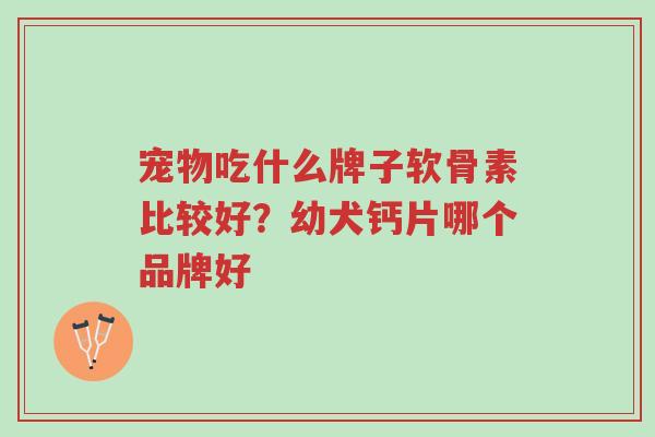 宠物吃什么牌子软骨素比较好?幼犬钙片哪个品牌好-第1张图片-超越 宠物吃什么牌子软骨素比较好?幼犬钙片哪个品牌好-第1张图片-超越