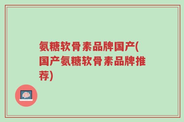 氨糖软骨素品牌国产(国产氨糖软骨素品牌推荐)-第1张图片-超越