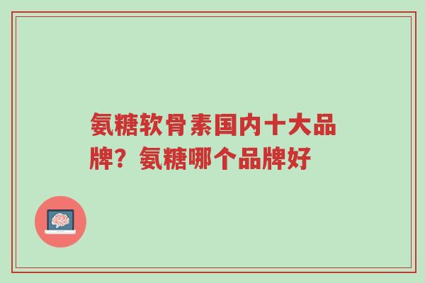氨糖软骨素国内十大品牌?氨糖哪个品牌好-第1张图片-超越 氨糖软骨素国内十大品牌?氨糖哪个品牌好-第1张图片-超越