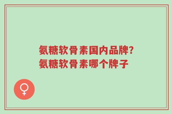 氨糖软骨素国内品牌?氨糖软骨素哪个牌子-第1张图片-超越 氨糖软骨素国内品牌?氨糖软骨素哪个牌子-第1张图片-超越