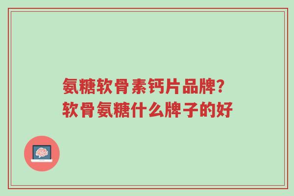 氨糖软骨素钙片品牌?软骨氨糖什么牌子的好-第1张图片-超越 氨糖软骨素钙片品牌?软骨氨糖什么牌子的好-第1张图片-超越