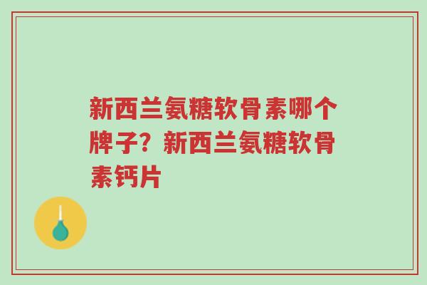 新西兰氨糖软骨素哪个牌子?新西兰氨糖软骨素钙片-第1张图片-超越 新西兰氨糖软骨素哪个牌子?新西兰氨糖软骨素钙片-第1张图片-超越