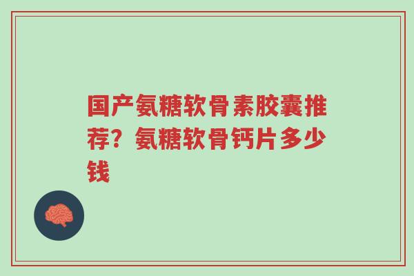 国产氨糖软骨素胶囊推荐?氨糖软骨钙片多少钱-第1张图片-超越 国产氨糖软骨素胶囊推荐?氨糖软骨钙片多少钱-第1张图片-超越