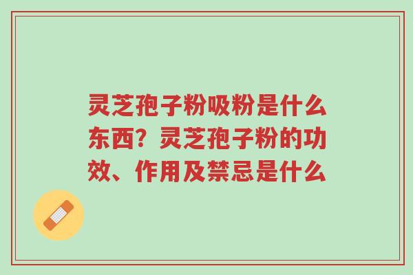 灵芝孢子粉吸粉是什么东西?灵芝孢子粉的功效、作用及禁忌是什么-第1张图片-超越 灵芝孢子粉吸粉是什么东西?灵芝孢子粉的功效、作用及禁忌是什么-第1张图片-超越