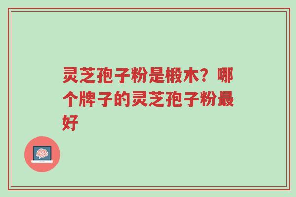 灵芝孢子粉是椴木?哪个牌子的灵芝孢子粉最好-第1张图片-超越 灵芝孢子粉是椴木?哪个牌子的灵芝孢子粉最好-第1张图片-超越