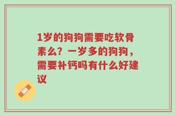 1岁的狗狗需要吃软骨素么?一岁多的狗狗,需要补钙吗有什么好建议-第1张图片-超越 1岁的狗狗需要吃软骨素么?一岁多的狗狗,需要补钙吗有什么好建议-第1张图片-超越