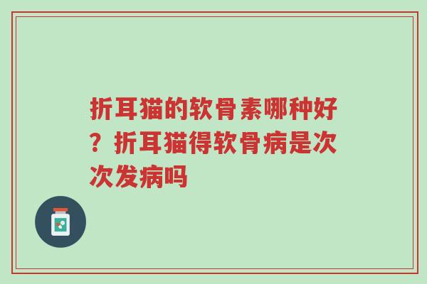 折耳猫的软骨素哪种好?折耳猫得软骨病是次次发病吗-第1张图片-超越 折耳猫的软骨素哪种好?折耳猫得软骨病是次次发病吗-第1张图片-超越