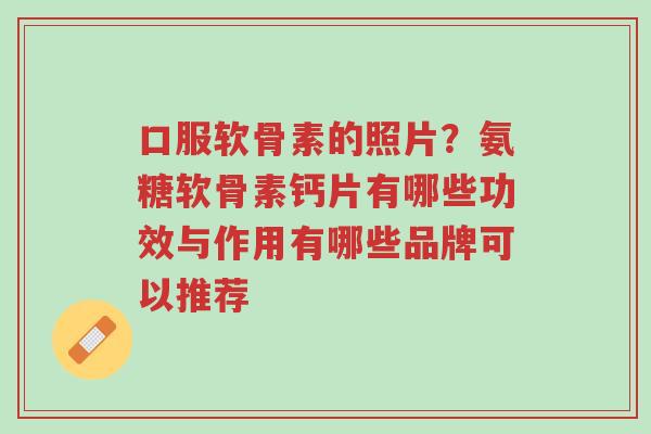 口服软骨素的照片?氨糖软骨素钙片有哪些功效与作用有哪些品牌可以推荐-第1张图片-超越 口服软骨素的照片?氨糖软骨素钙片有哪些功效与作用有哪些品牌可以推荐-第1张图片-超越