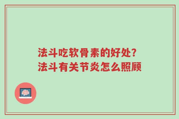 法斗吃软骨素的好处?法斗有关节炎怎么照顾-第1张图片-超越 法斗吃软骨素的好处?法斗有关节炎怎么照顾-第1张图片-超越