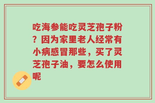 吃海参能吃灵芝孢子粉?因为家里老人经常有小病感冒那些,买了灵芝孢子油,要怎么使用呢-第1张图片-超越 吃海参能吃灵芝孢子粉?因为家里老人经常有小病感冒那些,买了灵芝孢子油,要怎么使用呢-第1张图片-超越