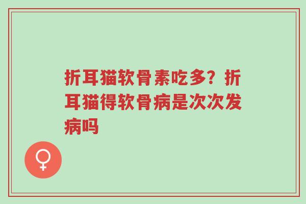 折耳猫软骨素吃多?折耳猫得软骨病是次次发病吗-第1张图片-超越 折耳猫软骨素吃多?折耳猫得软骨病是次次发病吗-第1张图片-超越