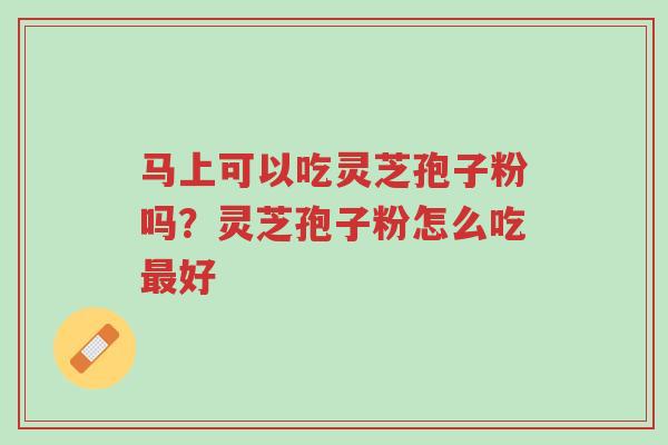 马上可以吃灵芝孢子粉吗?灵芝孢子粉怎么吃最好-第1张图片-超越 马上可以吃灵芝孢子粉吗?灵芝孢子粉怎么吃最好-第1张图片-超越