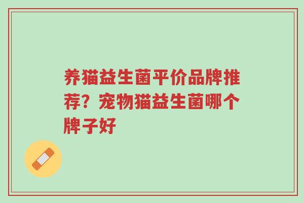 养猫益生菌平价品牌推荐？宠物猫益生菌哪个牌子好-第1张图片-超越