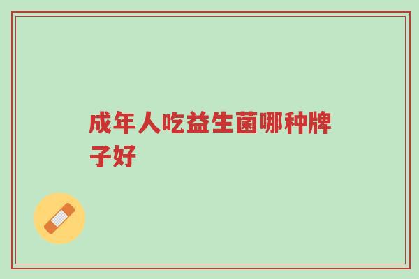 成年人吃益生菌哪种牌子好-第1张图片-超越 成年人吃益生菌哪种牌子好-第1张图片-超越