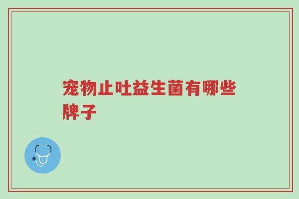 宠物止吐益生菌有哪些牌子-第1张图片-超越 宠物止吐益生菌有哪些牌子-第1张图片-超越