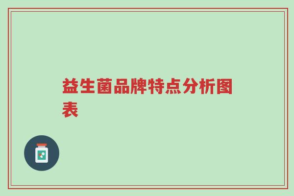 益生菌品牌特点分析图表-第1张图片-超越 益生菌品牌特点分析图表-第1张图片-超越