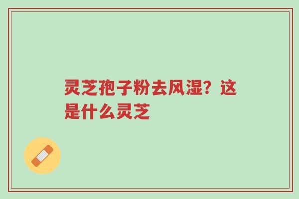 灵芝孢子粉去风湿?这是什么灵芝-第1张图片-超越 灵芝孢子粉去风湿?这是什么灵芝-第1张图片-超越