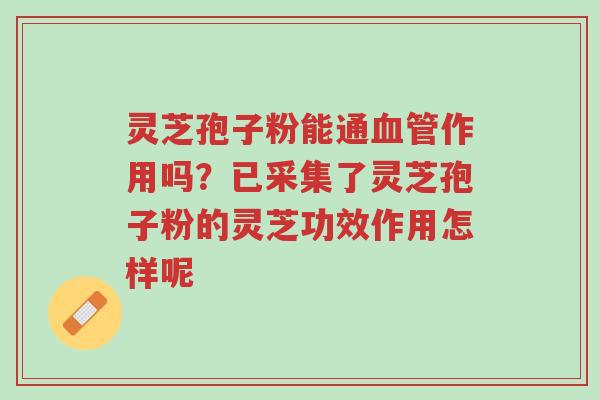 灵芝孢子粉能通血管作用吗？已采集了灵芝孢子粉的灵芝功效作用怎样呢-第1张图片-超越