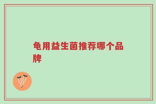 龟用益生菌推荐哪个品牌-第1张图片-超越