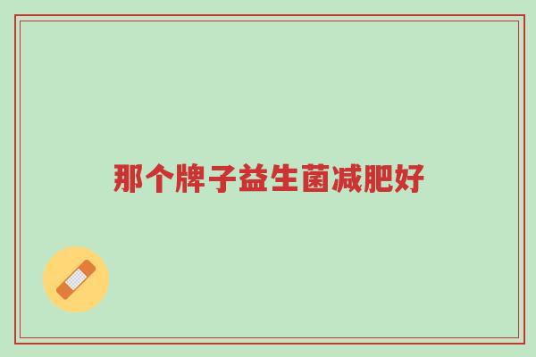 那个牌子益生菌减肥好-第1张图片-超越 那个牌子益生菌减肥好-第1张图片-超越