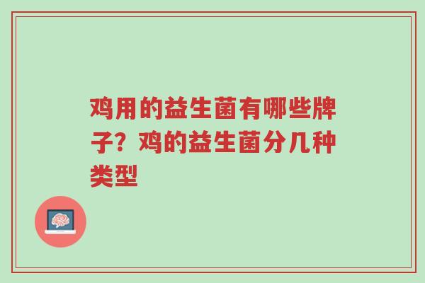 鸡用的益生菌有哪些牌子？鸡的益生菌分几种类型-第1张图片-超越