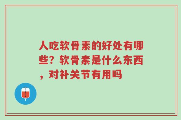 人吃软骨素的好处有哪些?软骨素是什么东西,对补关节有用吗-第1张图片-超越 人吃软骨素的好处有哪些?软骨素是什么东西,对补关节有用吗-第1张图片-超越