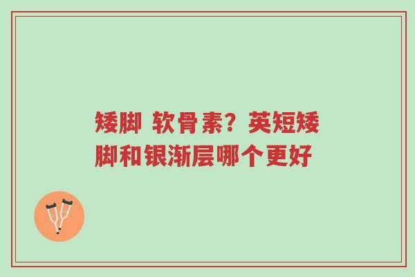 矮脚 软骨素?英短矮脚和银渐层哪个更好-第1张图片-超越 矮脚 软骨素?英短矮脚和银渐层哪个更好-第1张图片-超越