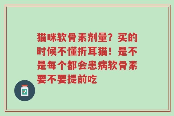 猫咪软骨素剂量?买的时候不懂折耳猫!是不是每个都会患病软骨素要不要提前吃-第1张图片-超越 猫咪软骨素剂量?买的时候不懂折耳猫!是不是每个都会患病软骨素要不要提前吃-第1张图片-超越
