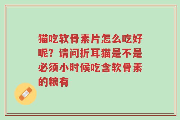 猫吃软骨素片怎么吃好呢?请问折耳猫是不是必须小时候吃含软骨素的粮有-第1张图片-超越 猫吃软骨素片怎么吃好呢?请问折耳猫是不是必须小时候吃含软骨素的粮有-第1张图片-超越