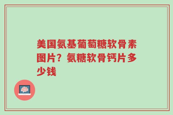 美国氨基葡萄糖软骨素图片？氨糖软骨钙片多少钱-第1张图片-超越