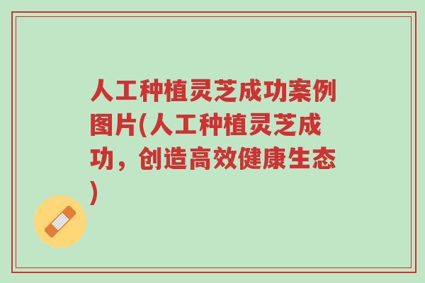 人工种植灵芝成功案例图片(人工种植灵芝成功,创造高效健康生态)-第1张图片-超越 人工种植灵芝成功案例图片(人工种植灵芝成功,创造高效健康生态)-第1张图片-超越