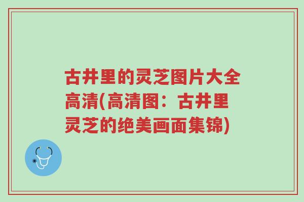 古井里的灵芝图片大全高清(高清图:古井里灵芝的绝美画面集锦)-第1张图片-超越 古井里的灵芝图片大全高清(高清图:古井里灵芝的绝美画面集锦)-第1张图片-超越