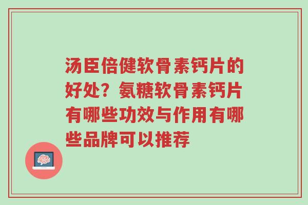 汤臣倍健软骨素钙片的好处?氨糖软骨素钙片有哪些功效与作用有哪些品牌可以推荐-第1张图片-超越 汤臣倍健软骨素钙片的好处?氨糖软骨素钙片有哪些功效与作用有哪些品牌可以推荐-第1张图片-超越