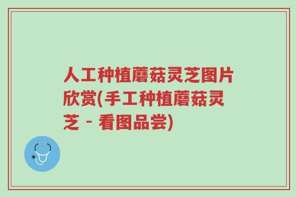 人工种植蘑菇灵芝图片欣赏(手工种植蘑菇灵芝 - 看图品尝)-第1张图片-超越 人工种植蘑菇灵芝图片欣赏(手工种植蘑菇灵芝 - 看图品尝)-第1张图片-超越