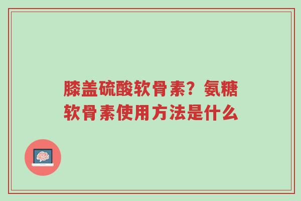 膝盖硫酸软骨素?氨糖软骨素使用方法是什么-第1张图片-超越 膝盖硫酸软骨素?氨糖软骨素使用方法是什么-第1张图片-超越
