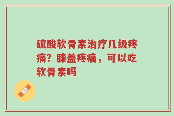 硫酸软骨素治疗几级疼痛?膝盖疼痛,可以吃软骨素吗-第1张图片-超越 硫酸软骨素治疗几级疼痛?膝盖疼痛,可以吃软骨素吗-第1张图片-超越