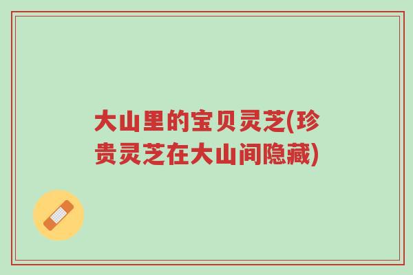大山里的宝贝灵芝(珍贵灵芝在大山间隐藏)-第1张图片-超越 大山里的宝贝灵芝(珍贵灵芝在大山间隐藏)-第1张图片-超越