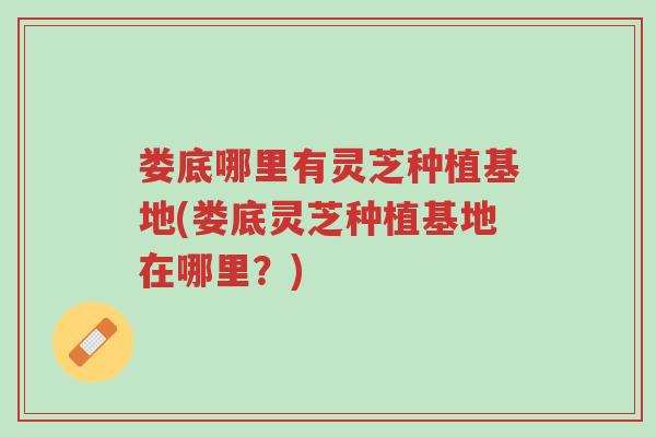 娄底哪里有灵芝种植基地(娄底灵芝种植基地在哪里?)-第1张图片-超越 娄底哪里有灵芝种植基地(娄底灵芝种植基地在哪里?)-第1张图片-超越