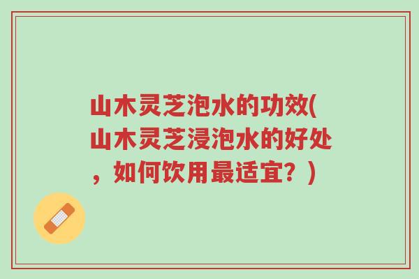 山木灵芝泡水的功效(山木灵芝浸泡水的好处,如何饮用最适宜?)-第1张图片-超越 山木灵芝泡水的功效(山木灵芝浸泡水的好处,如何饮用最适宜?)-第1张图片-超越