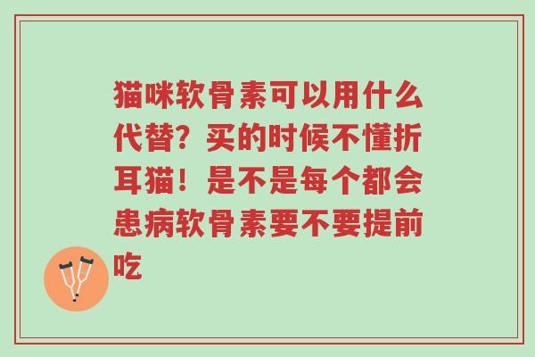 猫咪软骨素可以用什么代替?买的时候不懂折耳猫!是不是每个都会患病软骨素要不要提前吃-第1张图片-超越 猫咪软骨素可以用什么代替?买的时候不懂折耳猫!是不是每个都会患病软骨素要不要提前吃-第1张图片-超越
